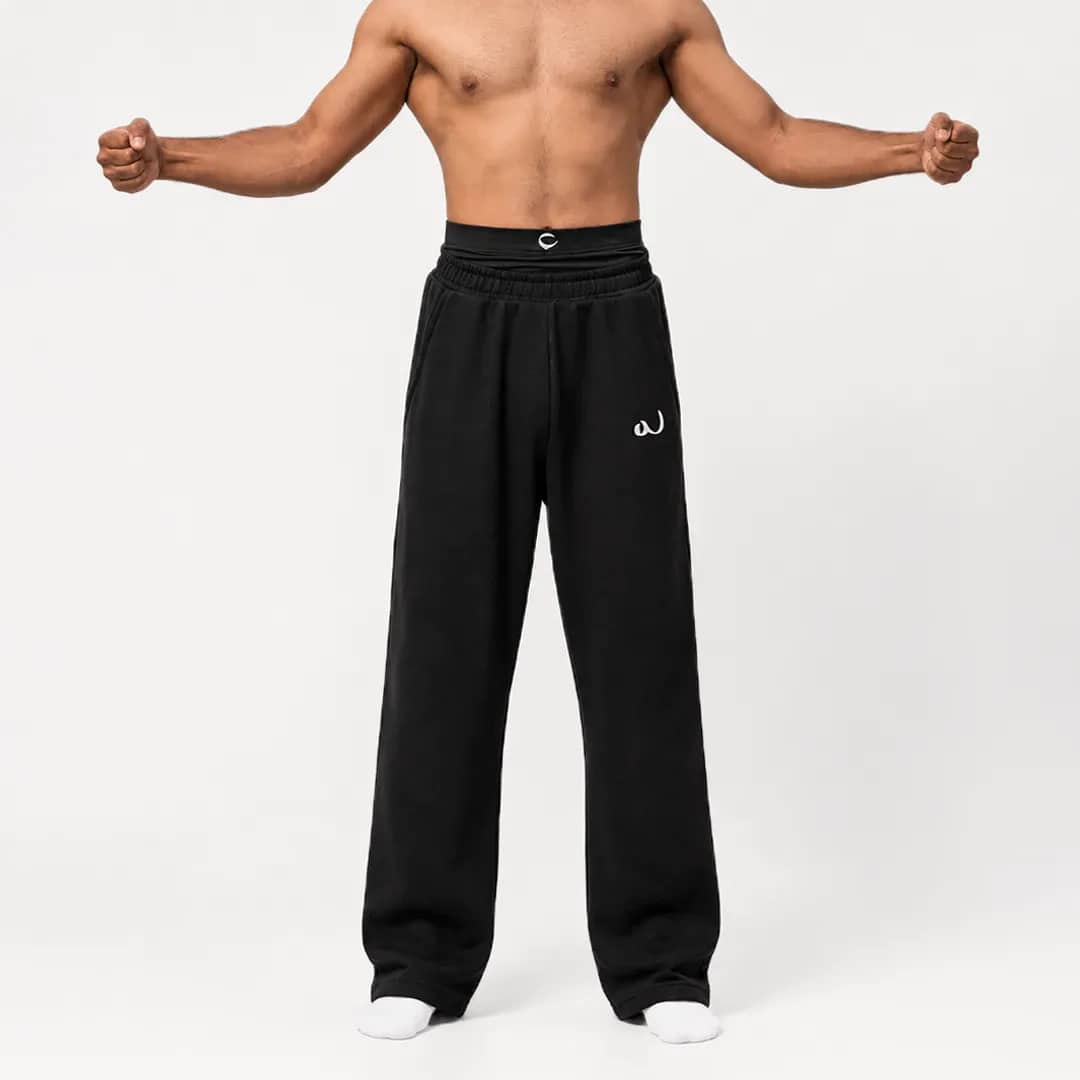 front baggy cotton awrah trouser